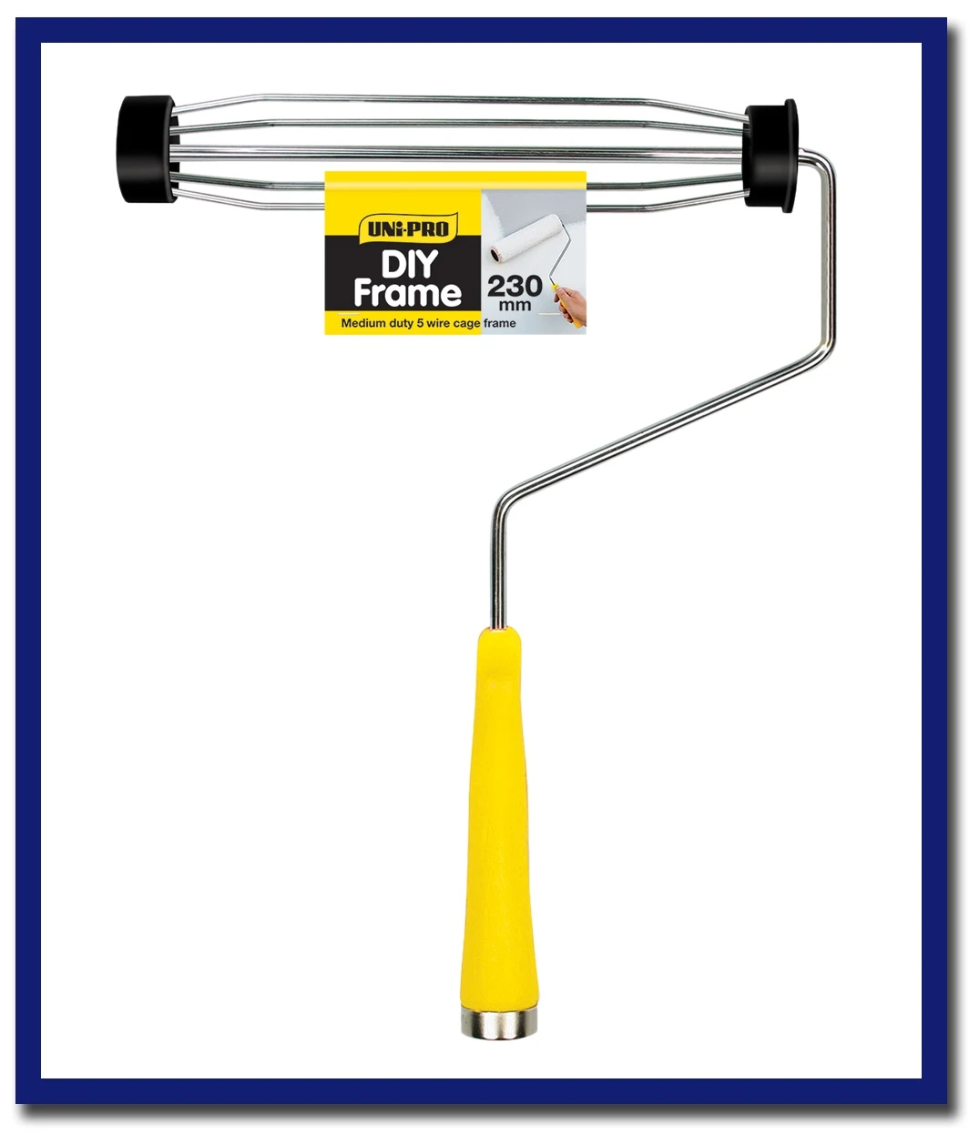 UNi-PRO Paint Roller- Yellow Handle (5 Wire) - 1 Pc - Stone Doctor Australia - Painting Equipment > Tools > Roller Frames