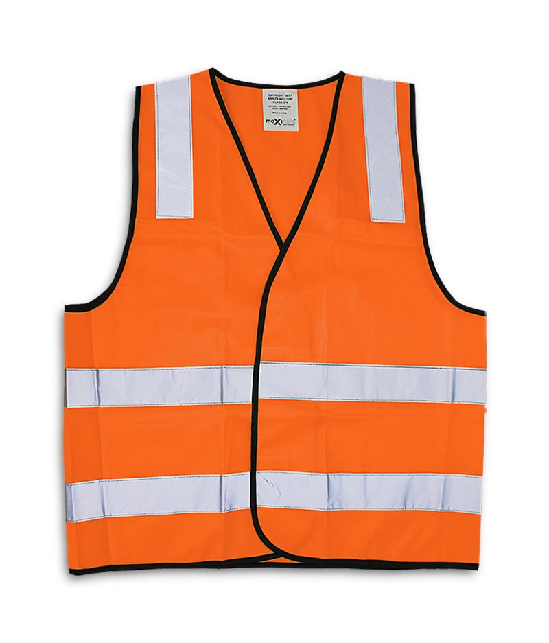 Maxisafe Hi-Vis Safety Vest - Day/Night Use - 1 Unit - Stone Doctor Australia - Personal Protective Equipment > Safety > Hi-Vis Vest