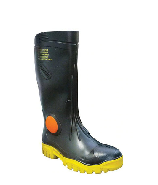 Stimela ‘Foreman’ Black Safety Toe Gumboot - Stone Doctor Australia - Personal Protective Equipment > Safety Toe Gumboot Small